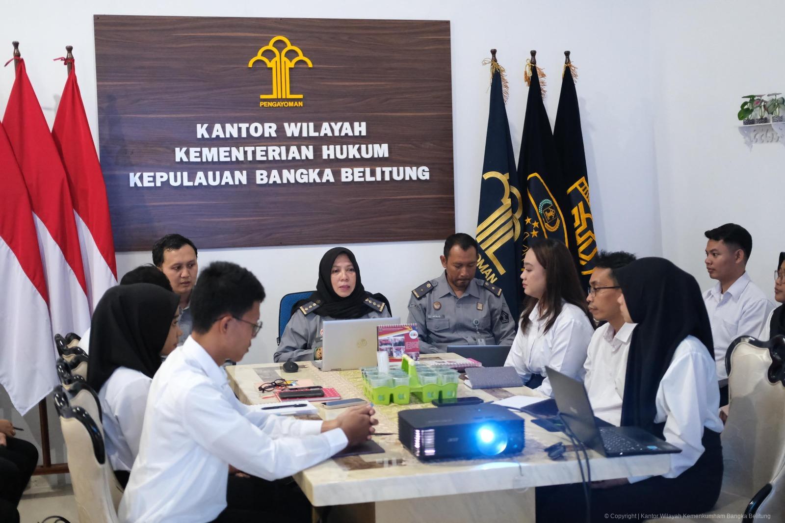 Kepala Bagian TUM Kemenkum Babel Berikan Orientasi dan Arahan kepada CPNS 