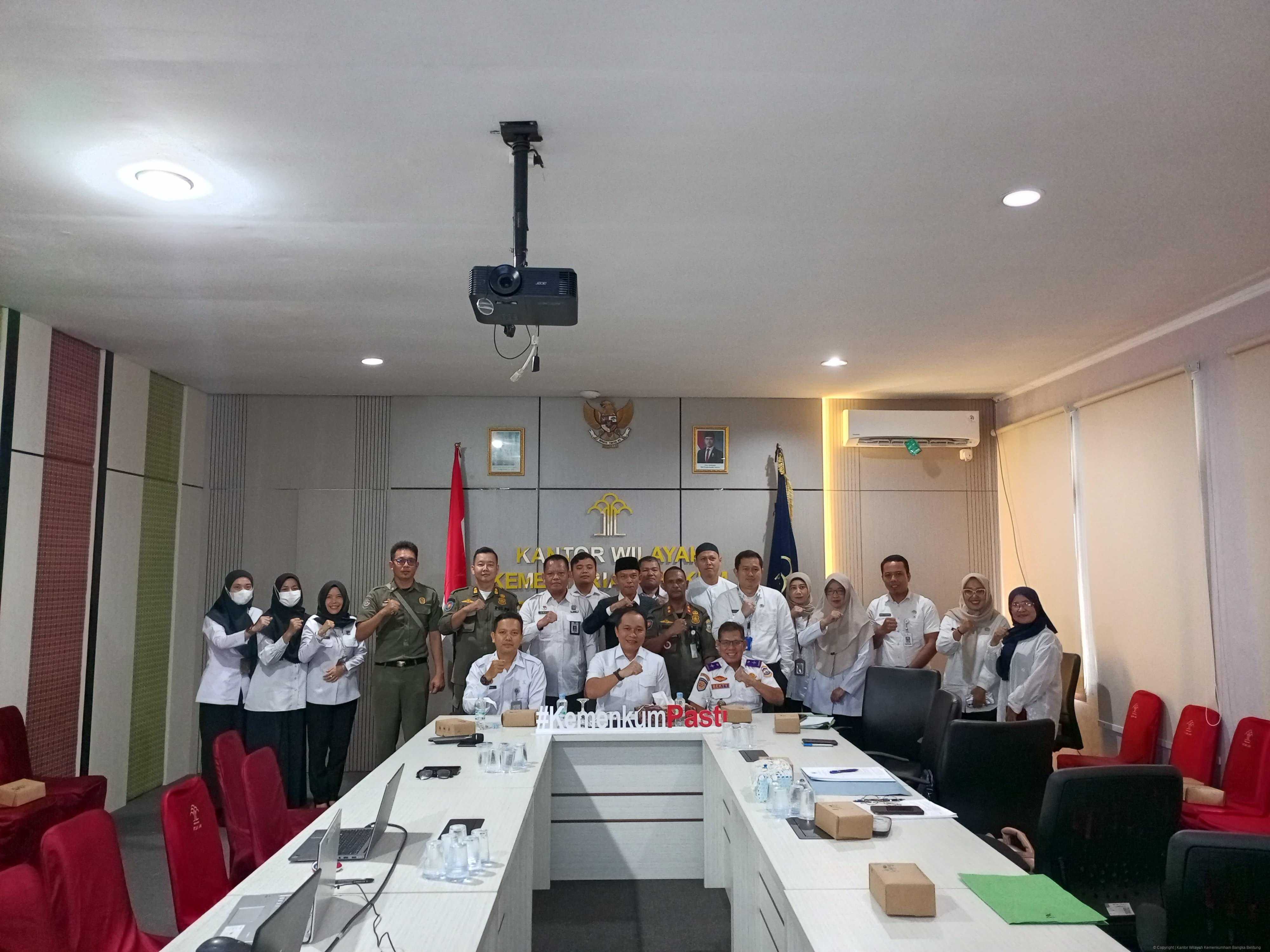 Kanwil Kemenkum Babel Selenggarakan Rapat Harmonisasi RANPERDA Dan RANPERWAKO Pangkal Pinang